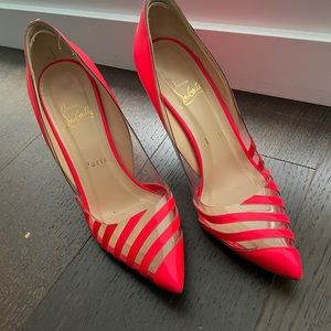 Authentic Christian Louboutin Heels Neon Pink EU 37.5
